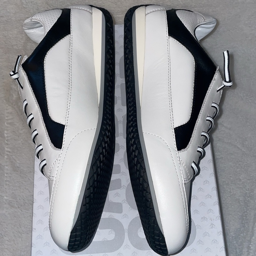 NWT Candice Cooper RUNLO FLASH - Old nappa sneakers - White-Black - Picture 13 of 16